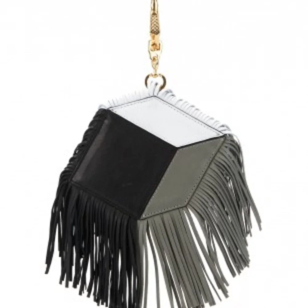 Pierre Hardy 3D Leather Cube Bag XL Keyring